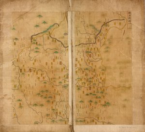 1. kort over Shaanxi af Unbekannt
