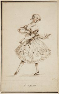 En balletdanser, Mademoiselle Leclerc af Unbekannt