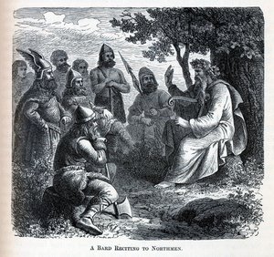 En Bard-recitation til nordmænd, 1882 af Unbekannt