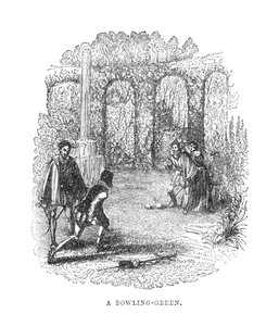 A Bowling-Green, c1870 af Unbekannt