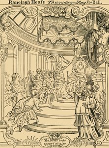 Et kort med invitation til Ranelagh, c1876. af Unbekannt