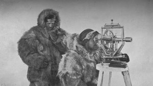 En kronometer-observation med teodolitten, c1893-1896, 1897 af Unbekannt