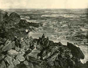 En kystscene ved Warrnambool, 1901. af Unbekannt