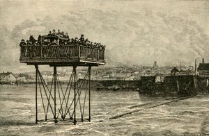 En nysgerrig rullende bro, 1882. af Unbekannt