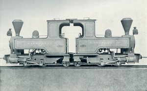 Et dobbeltlokomotiv, 1922. af Unbekannt