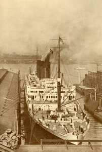 En berømt fransk linjefart, Paris 34.569 tons, c1930. af Unbekannt