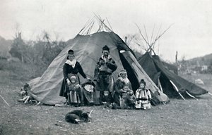 En lejrplads i Lapland, 1912 af Unbekannt