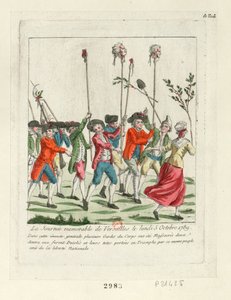 En mindeværdig dag i Versailles, 1789, 1789. af Unbekannt
