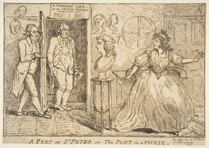 Et kig på St. Peter eller Digteren i en Pickle, 23. juli 1789. af Unbekannt