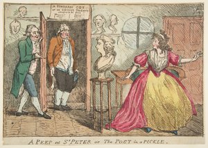 Et kig på St. Peter eller Digteren i en Pickle, 23. juli 1789. af Unbekannt