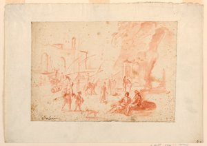 En havnescene af Unbekannt