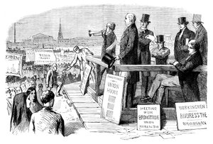 A Reform Act demonstration, Birmingham, West Midlands, c1832 c1895 af Unbekannt