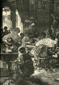 En romersk banket, 1890. af Unbekannt