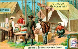 En butik i Klondyke, c1900 af Unbekannt
