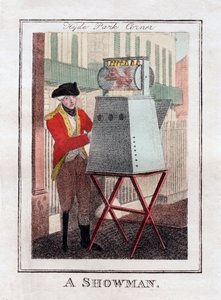 A Showman, Hyde Park Corner, London, 1805 af Unbekannt