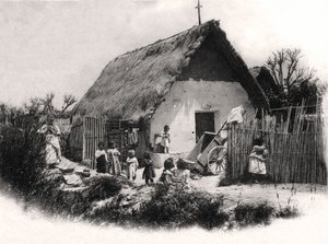 En sydamerikansk hytte, ca. 1900-tallet af Unbekannt