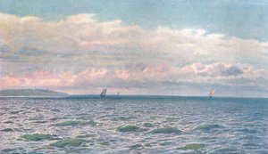 A Sunny Day in the Solent, c1900. af Unbekannt