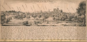 Udsigt over byen York, c1770