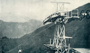 A View on a Rope Railway, eller Ropeway, 1922. af Unbekannt