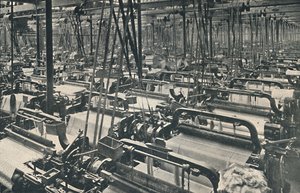 Et væveskur, c1917 af Unbekannt