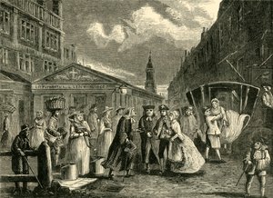 Et bryllup i flåden, c1740