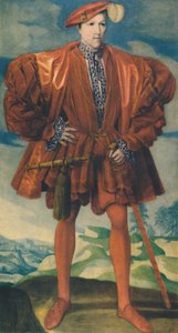 En ung mand i rødt, ca. 1550, 1948. af Unbekannt