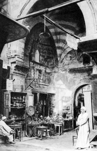 En basar i Cairo, Egypten, c1920