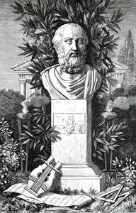 En buste af Platon. af Unbekannt