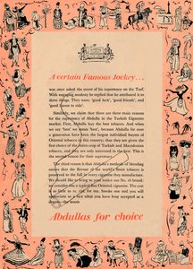 En bestemt berømt jockey Abdullas til valg, 1939 af Unbekannt