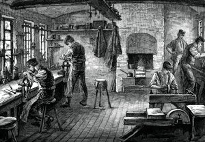 En knivbutik, c1880 af Unbekannt