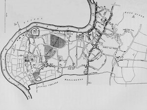 Et kort over Fulham i 1813 1911 af Unbekannt
