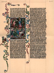 En side fra Wenzel Bible, c1400, 1903 af Unbekannt