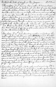 En side fra John Newtons tidsskrift, 1750-1754 1965 af Unbekannt