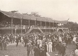 En del af Derby Club Racecourse Enclosure, 1914 af Unbekannt
