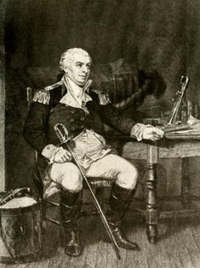 Et portræt af Commodore Barry fra den amerikanske flåde, c1780, 1937. af Unbekannt