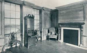 Et værelse på c1740 fra 63, Mansell Street, c1740 af Unbekannt
