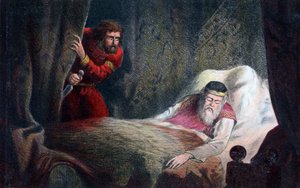 En scene fra Macbeth, c1600-tallet af Unbekannt