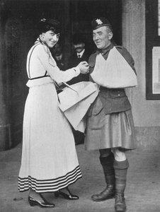 En krigsvelgørenhedsflagdagshændelse, 1915 af Unbekannt