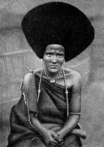 En kvinde fra Beja Nile eller Baggara-folket, Etiopien, Afrika, 1922 af Unbekannt