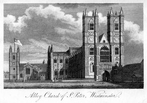Abbey Church of St Peter, Westminster, London, 1805 af Unbekannt