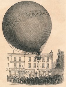 Ulykke med Nassau-ballonen i London-Road, onsdag 1849. af Unbekannt