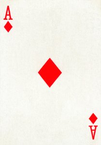 Ace of Diamonds fra et sæt Goodall & Son Ltd. spillekort, c1940 af Unbekannt