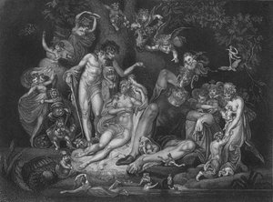 Akt IV Scene i fra A Midsummer Nights Dream, c1800-tallet af Unbekannt