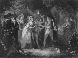 Akt V Scene iv fra As You Like It, c1800-tallet af Unbekannt