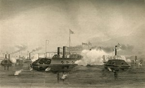 Kanonbådenes handling i Memphis, 1878. af Unbekannt