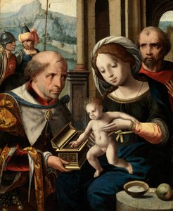 Kongernes tilbedelse, 1400-tallet. af Unbekannt