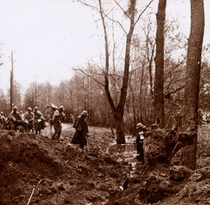Advance on the Ailette, Nordfrankrig, c1918 af Unbekannt