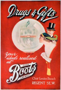 Annonce for Boots the Chemists, 1913 af Unbekannt