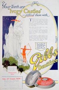 Annonce for Gibbs Solid Dentifrice, 1922 af Unbekannt