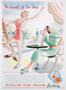 Annonce for McCallum-farvede farver, 1937 af Unbekannt